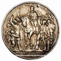 ГЕРМАНСКАЯ ИМПЕРИЯ. ПРУССИЯ. СЕРЕБРЯНАЯ МОНЕТА НОМИНАЛОМ ДВЕ МАРКИ, 1913 ГОДА, ВЫПУЩЕННАЯ К 100-ЛЕТНЕМУ ЮБИЛЕЮ ПОБЕДЫ НАД НАПОЛЕОНОМ В 1813 ГОДУ В БИТВЕ НАРОДОВ, ПОД ЛЕЙПЦИГОМ